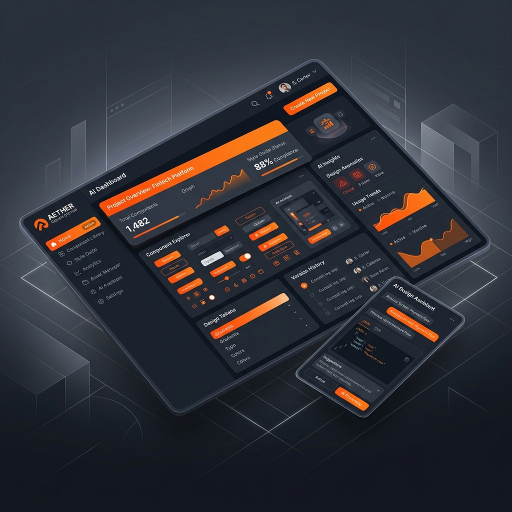 AI Design System Mockup